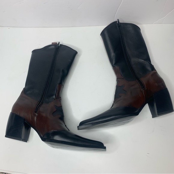 On Your Feet Bonanza Heeled Leather Western Boots - Picture 2 of 9